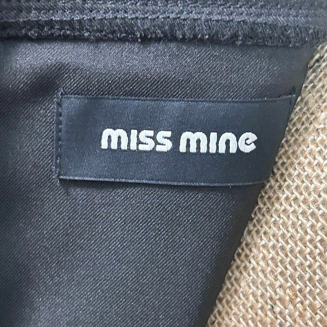 美品✨【MISS MINE】フリルフレアワンピース　ドット柄レース　腰ゴム　黒 レディースのワンピース(ひざ丈ワンピース)の商品写真