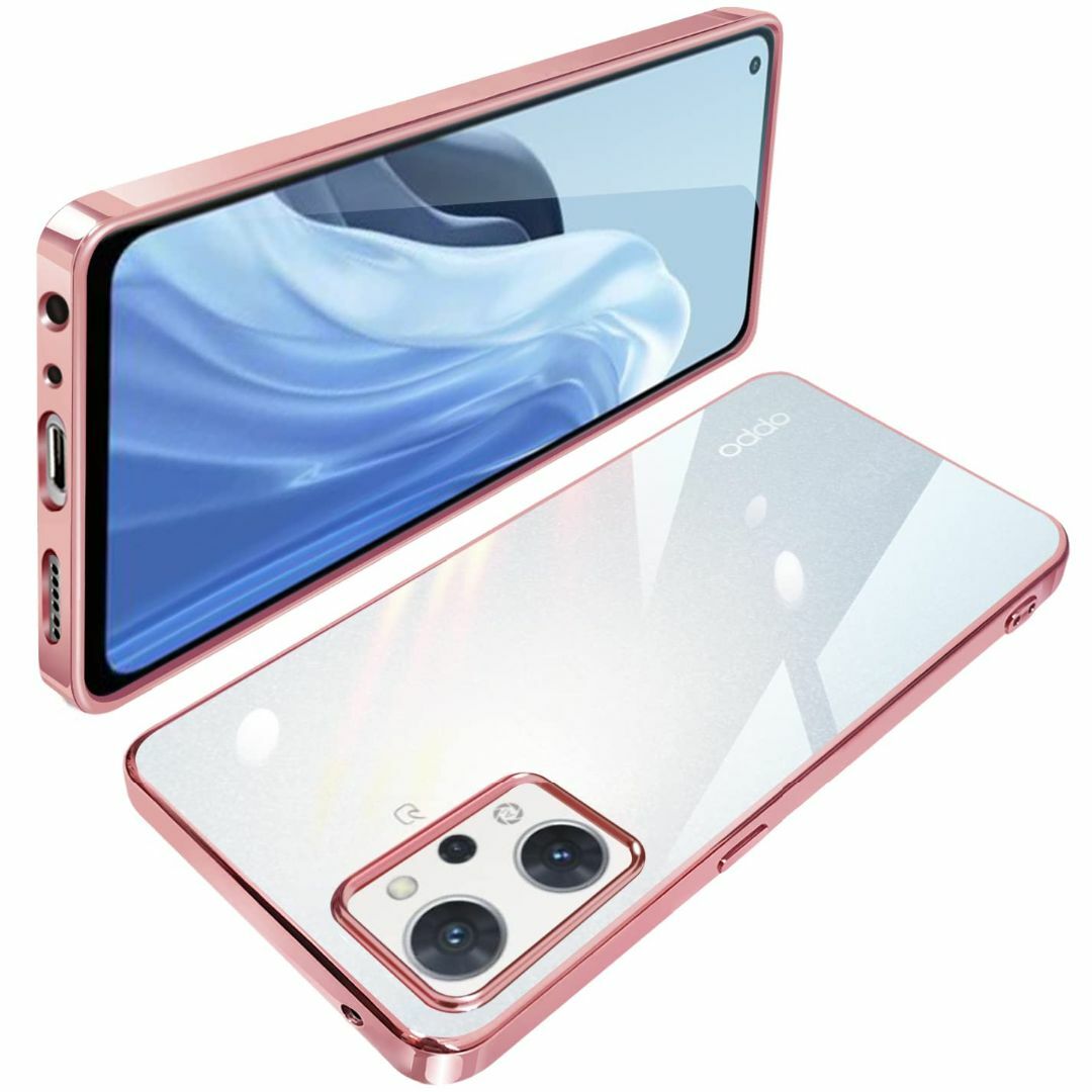 【サイズ:OPPOReno7A_色:ローズゴールド】OPPO Reno9 A ケ スマホ/家電/カメラのスマホアクセサリー(その他)の商品写真