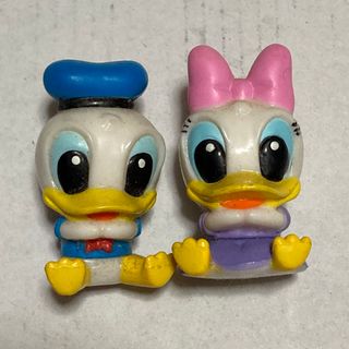 ディズニー(Disney)のDisney ディズニー　ドナルド　ミニチュアセット　プラスチック製　昭和レトロ(キャラクターグッズ)