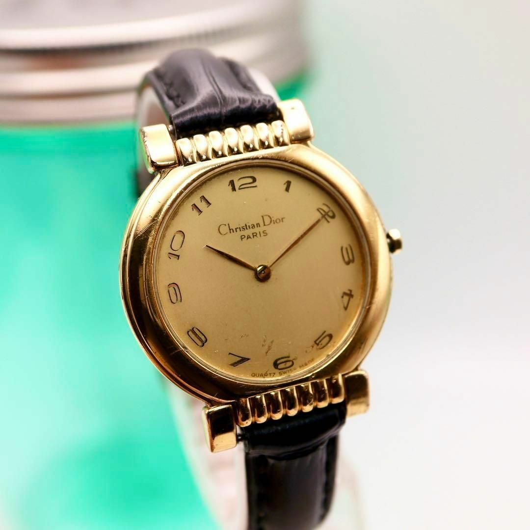 Christian Dior(クリスチャンディオール)のChristian Dior ゴールド クォーツ レディース腕時計 523 レディースのファッション小物(腕時計)の商品写真