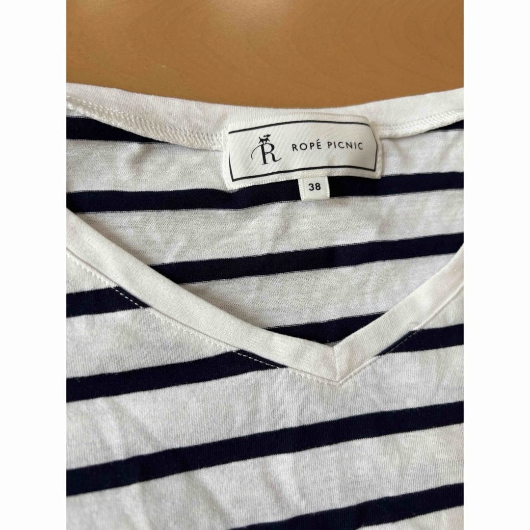 Rope' Picnic(ロペピクニック)のロペピクニック　袖フリルトップス メンズのトップス(Tシャツ/カットソー(半袖/袖なし))の商品写真