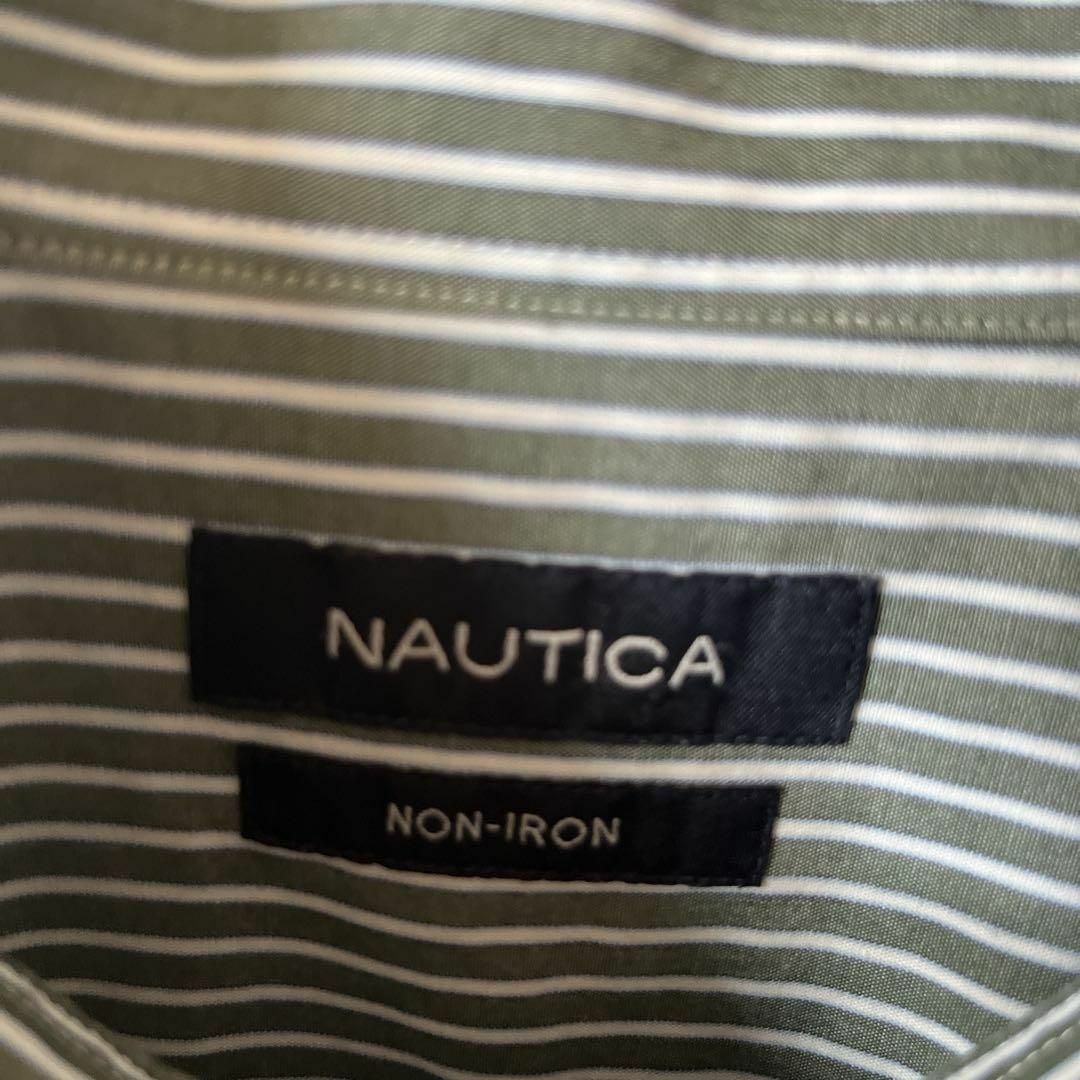 NAUTICA(ノーティカ)のY1 NAUTICA ストライプシャツ　長袖16 32/33 L〜XLメンズ相当 メンズのトップス(Tシャツ/カットソー(七分/長袖))の商品写真