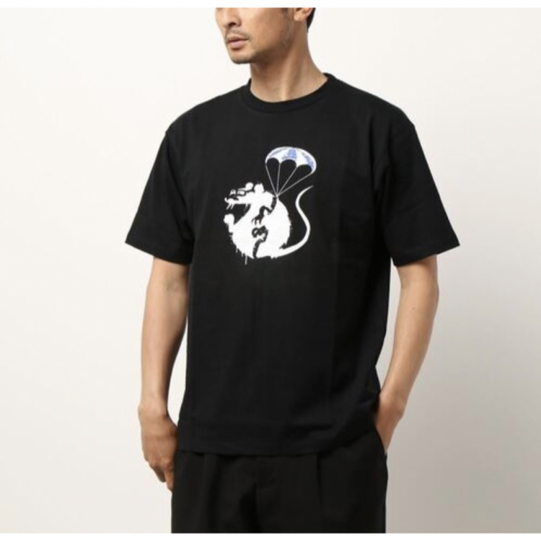 JUGLANS(ユグランス)の新品ＪＵＧＬＡＮＳ　Banksy Ball Parachute Rat-Ｔシャツ メンズのトップス(Tシャツ/カットソー(半袖/袖なし))の商品写真