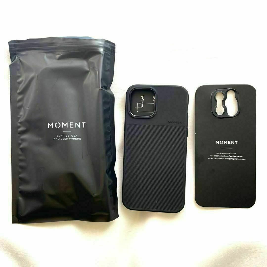 iPhone 12 pro スマホカバー 【MOMENT】黒 新品 スマホケース スマホ/家電/カメラのスマホアクセサリー(iPhoneケース)の商品写真