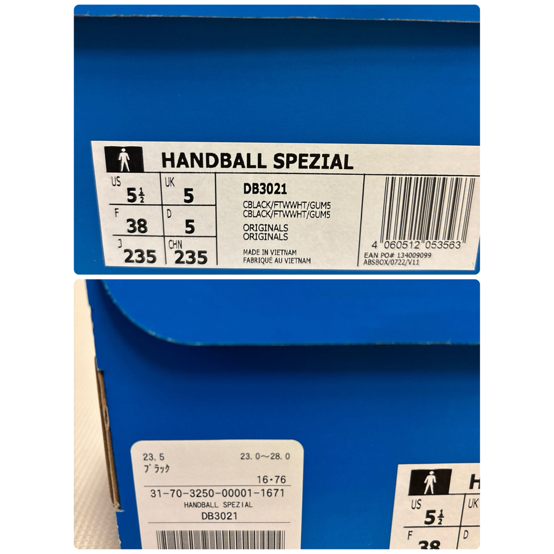 adidas(アディダス)のadidas HANDBALL SPEZIAL DB3021 23.5 ブラック レディースの靴/シューズ(スニーカー)の商品写真