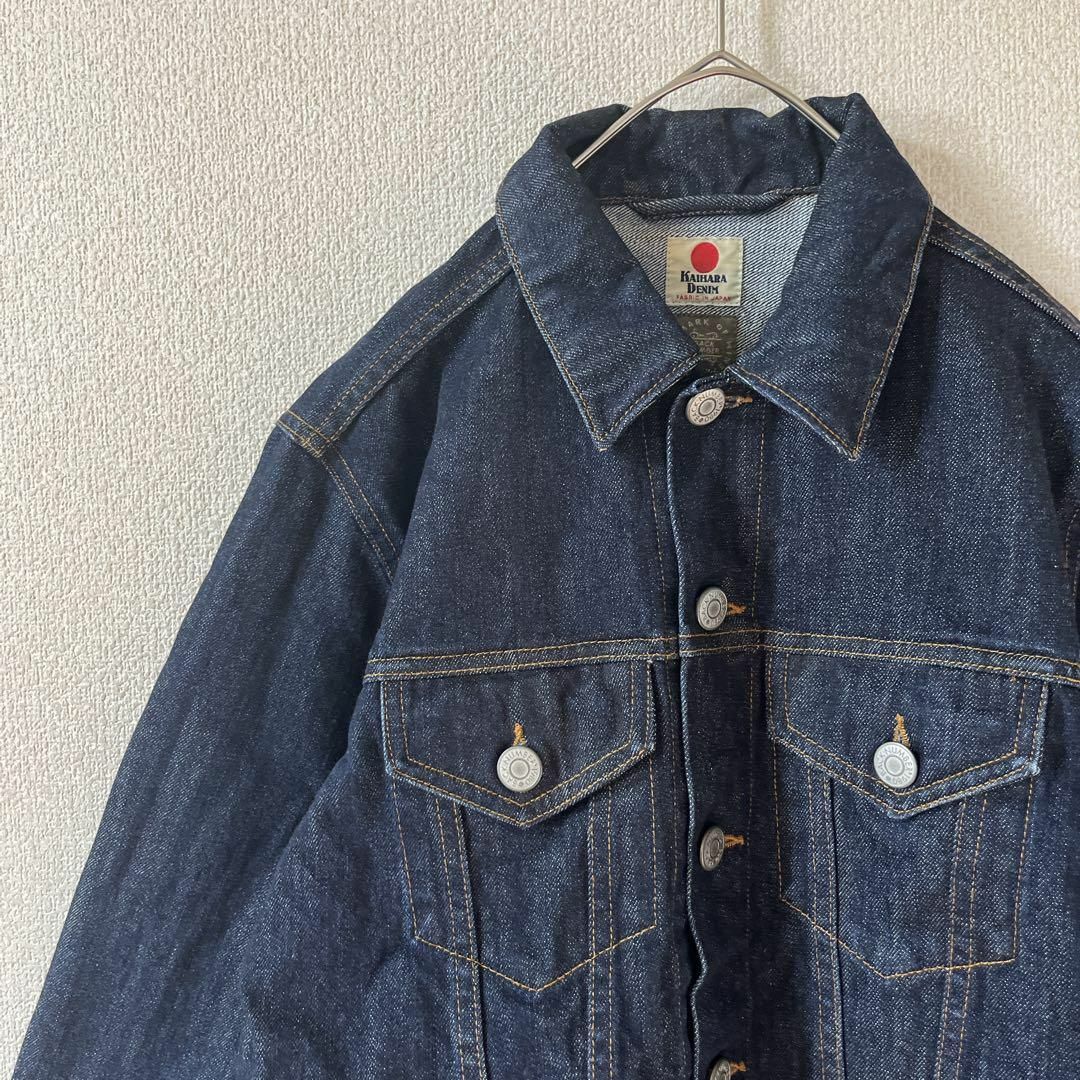 V3 KAIHARA DENIM デニムジャケット　ジャパニーズデニム　Sメンズ メンズのジャケット/アウター(Gジャン/デニムジャケット)の商品写真