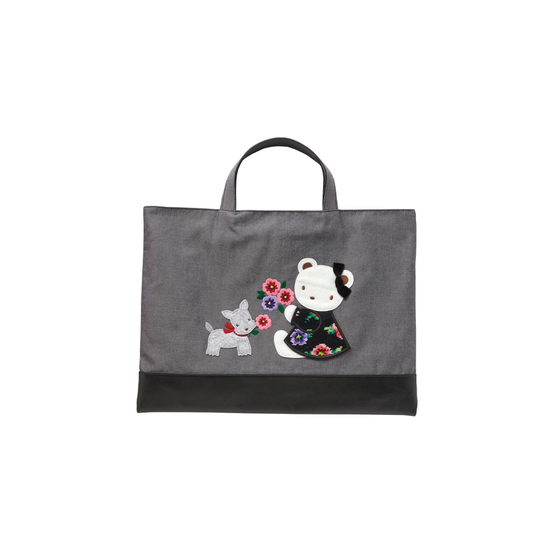 familiar - 新品 FEILER X Familiar デニムバッグ ファミリア familiar - 新品 FEILER X Familiar デニムバッグ ファミリア