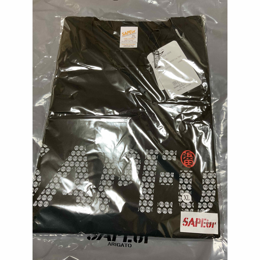 サプール SAPEur×MASATOSHI HAMADA レッド ブラック メンズのトップス(Tシャツ/カットソー(半袖/袖なし))の商品写真