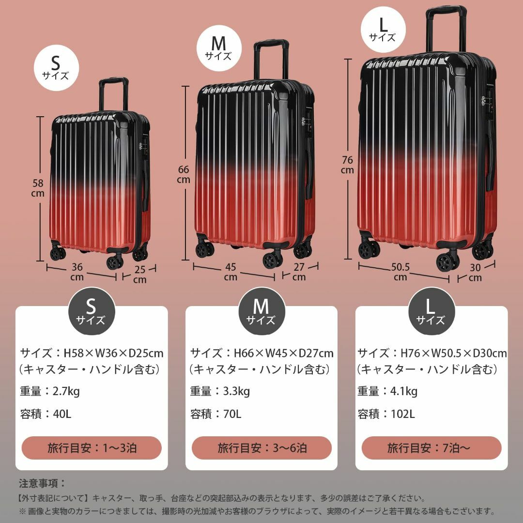 【色: Magma Red】[TTOVALIGERIA]スーツケース キャリーケ その他のその他(その他)の商品写真