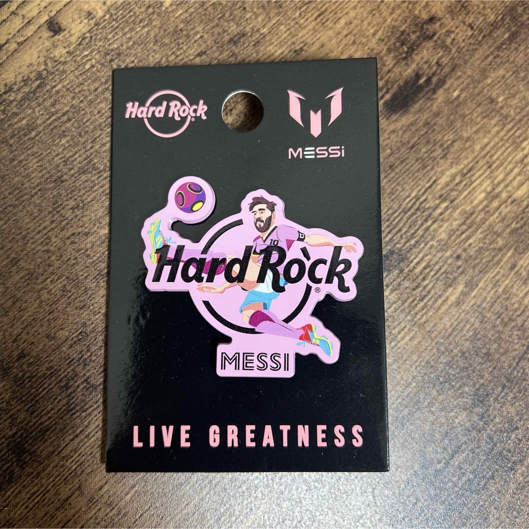 Hard Rock CAFE(ハードロックカフェ)の【マイアミ購入★希少】メッシ　インテルマイアミ　ハードロックカフェ　限定ピン チケットのスポーツ(サッカー)の商品写真