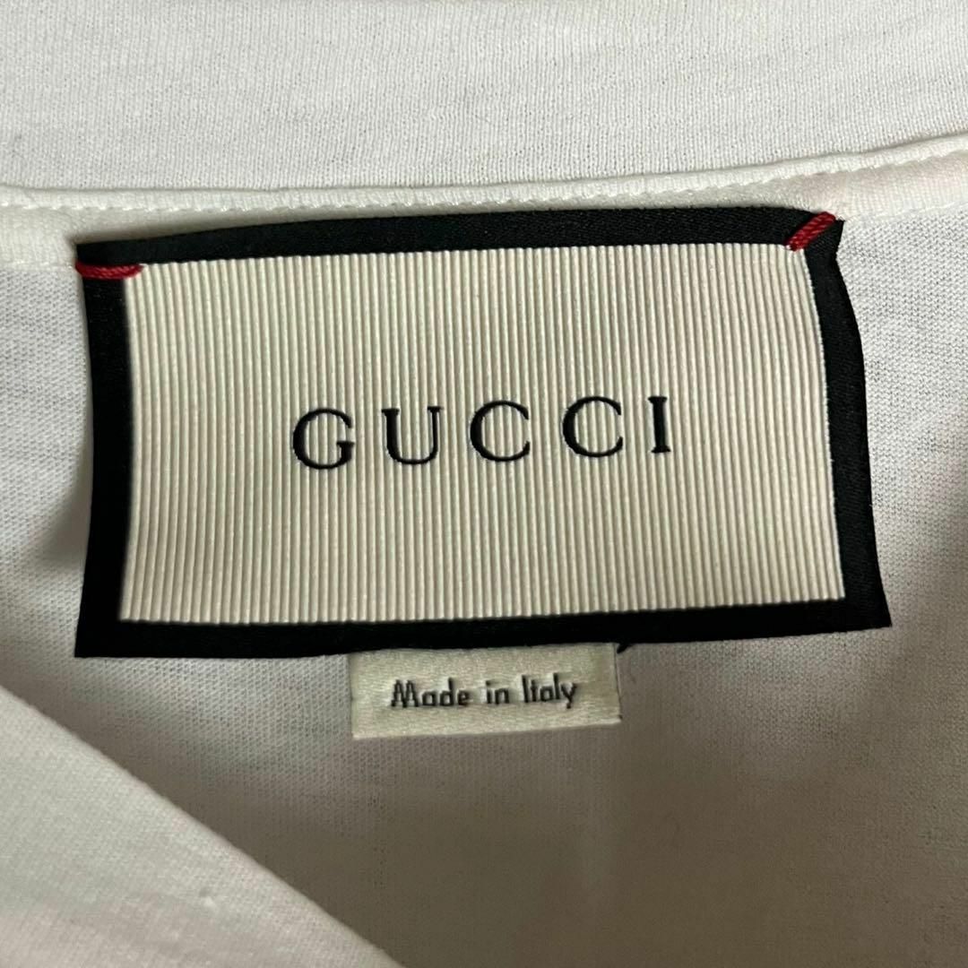 Gucci(グッチ)のグッチ GUCCI☆ビッグロゴ入りTシャツ 刺繍 花 フラワー ヴィンテージロゴ メンズのトップス(Tシャツ/カットソー(半袖/袖なし))の商品写真