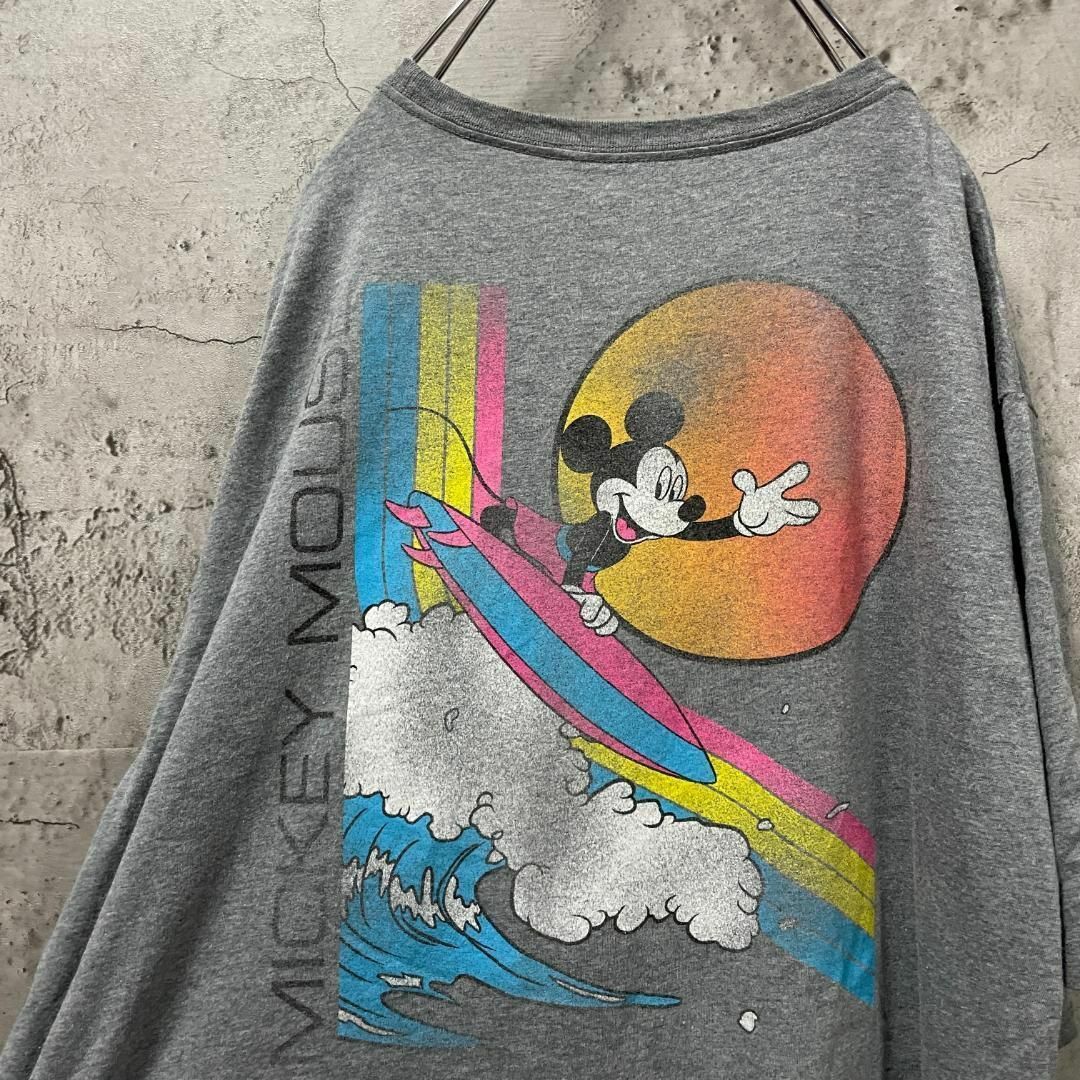 Disney(ディズニー)のDisney バックプリント サーフィン USA輸入 波乗り Tシャツ メンズのトップス(Tシャツ/カットソー(半袖/袖なし))の商品写真