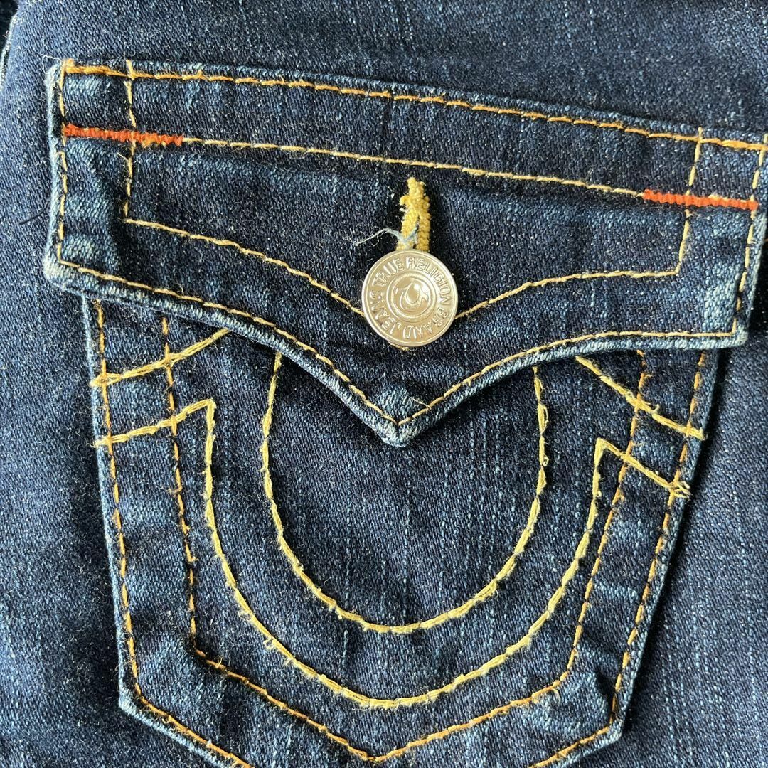 True Religion(トゥルーレリジョン)のトゥルーレリジョンデニムパンツUSA製ローライズスキニーサイズ25 Sレディース レディースのパンツ(デニム/ジーンズ)の商品写真