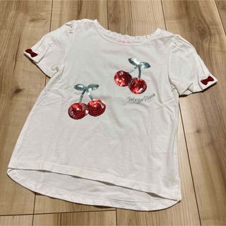 メゾピアノ(mezzo piano)のメゾピアノ　チェリー半袖 Tシャツ　120(Tシャツ/カットソー)