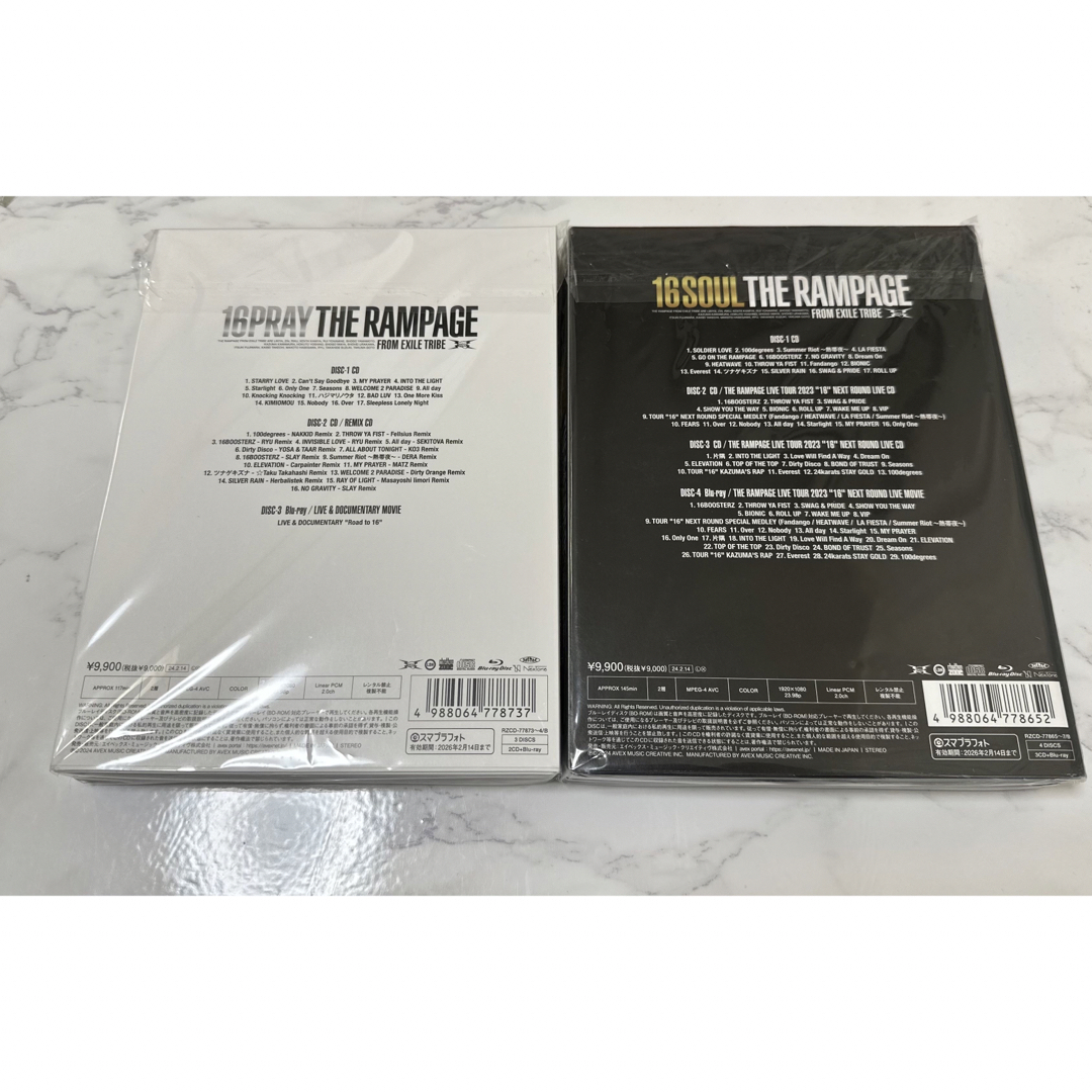 THE RAMPAGE(ザランページ)のTHERAMPAGE 16SOUL 16PRAYセット(3CD＋Blu-ray) エンタメ/ホビーのDVD/ブルーレイ(ミュージック)の商品写真