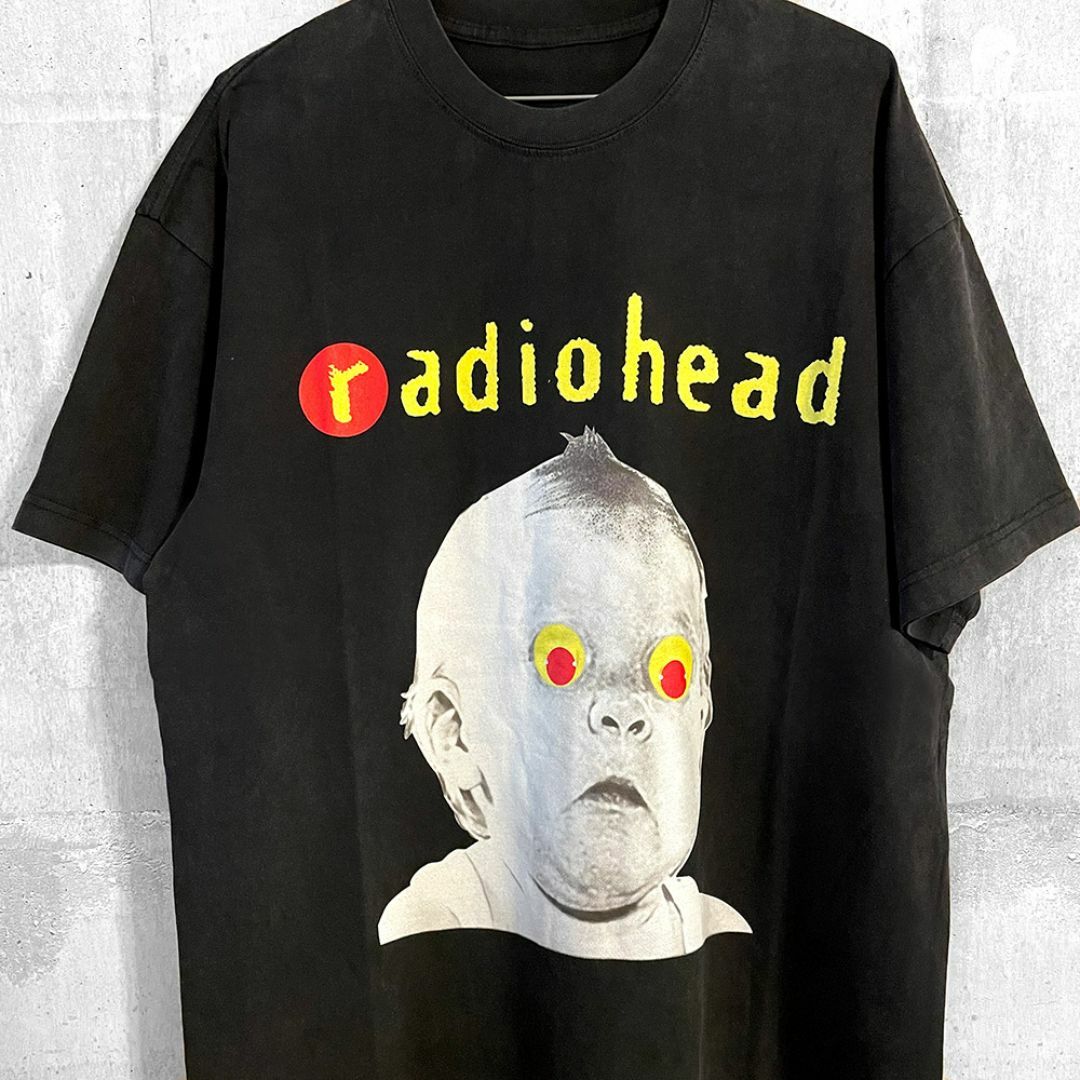 radiohead レディオヘッド　tシャツ バンドT　トムヨーク　ビンテージ メンズのトップス(Tシャツ/カットソー(半袖/袖なし))の商品写真