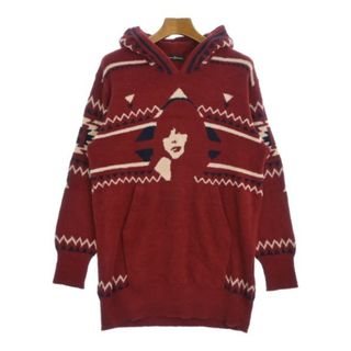 ヒステリックグラマー(HYSTERIC GLAMOUR)のHYSTERIC GLAMOUR ヒステリックグラマー パーカー F 赤x白x紺 【古着】【中古】(パーカー)