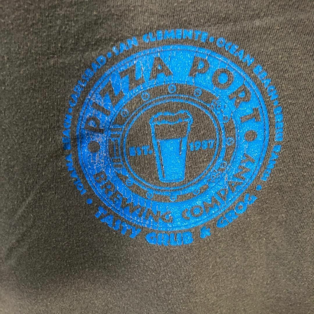 PIZZA PORT 企業ロゴ ビール USA輸入 サカナ Tシャツ メンズのトップス(Tシャツ/カットソー(半袖/袖なし))の商品写真