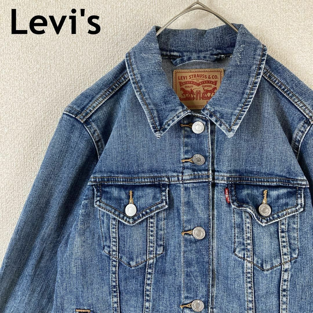 Levi's(リーバイス)のM3 リーバイス　デニムジャケット　アウター　グランジ　Mレディース レディースのジャケット/アウター(Gジャン/デニムジャケット)の商品写真