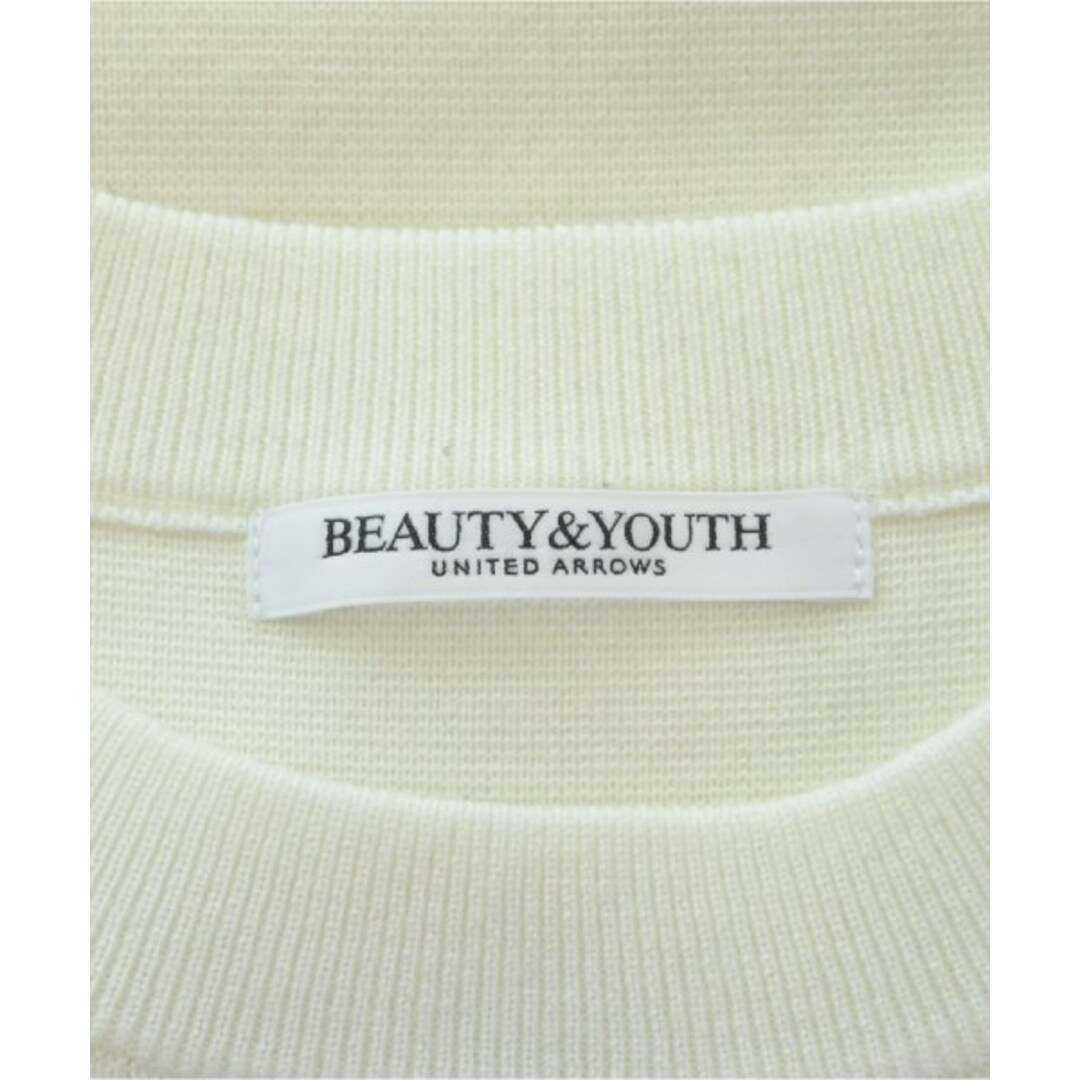 BEAUTY&YOUTH UNITED ARROWS(ビューティアンドユースユナイテッドアローズ)のBEAUTY&YOUTH UNITED ARROWS ニット・セーター F 白 【古着】【中古】 レディースのトップス(ニット/セーター)の商品写真