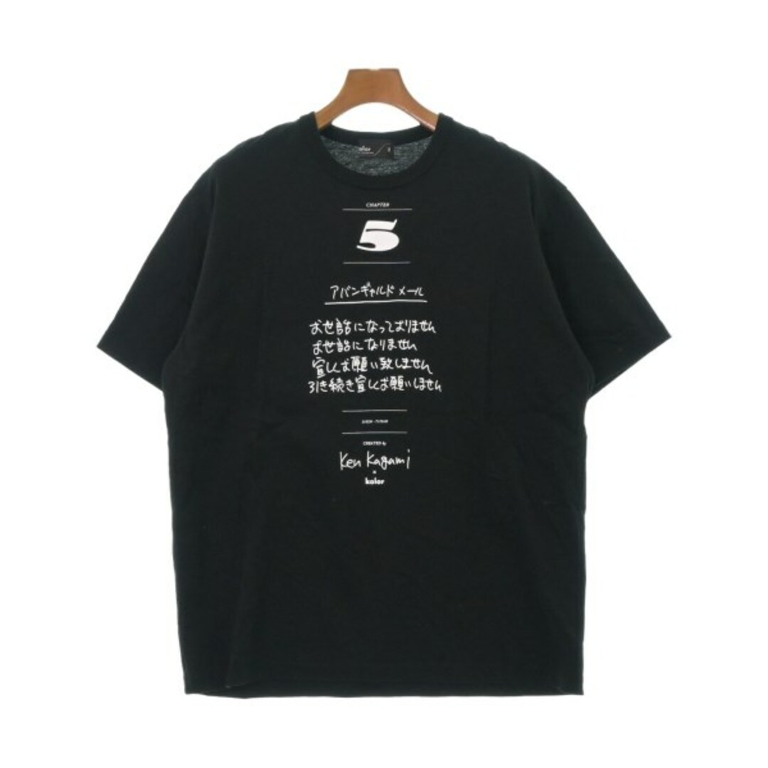 kolor(カラー)のkolor カラー Tシャツ・カットソー 2(M位) 黒 【古着】【中古】 メンズのトップス(Tシャツ/カットソー(半袖/袖なし))の商品写真