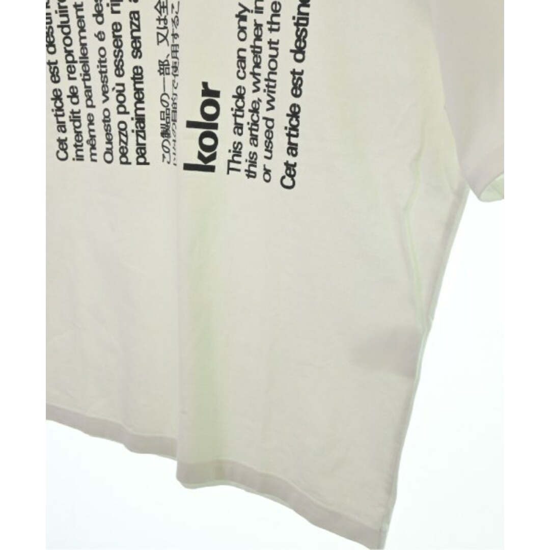 kolor(カラー)のkolor カラー Tシャツ・カットソー 2(M位) 白 【古着】【中古】 メンズのトップス(Tシャツ/カットソー(半袖/袖なし))の商品写真