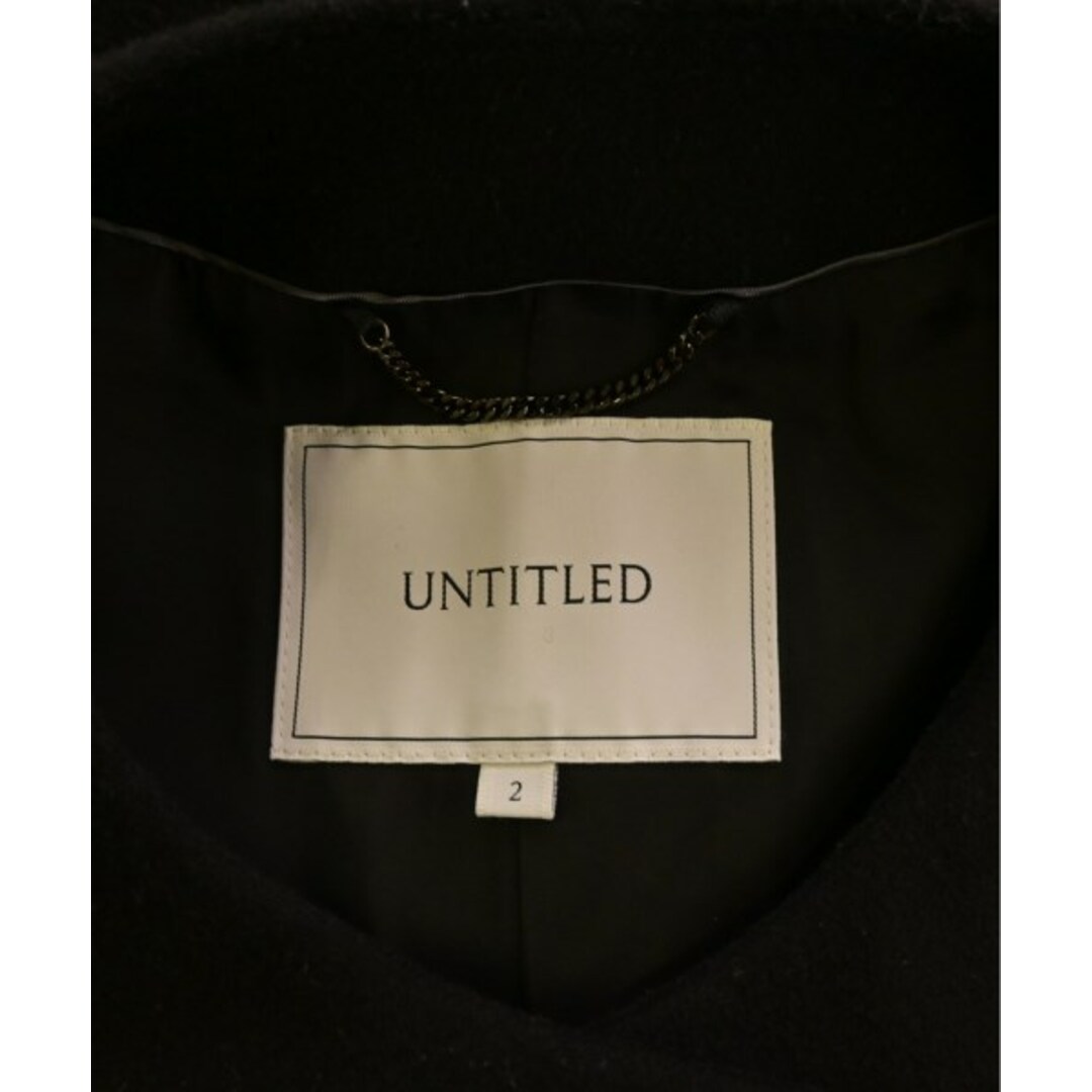 UNTITLED(アンタイトル)のUNTITLED アンタイトル コート（その他） 2(M位) 黒 【古着】【中古】 レディースのジャケット/アウター(その他)の商品写真