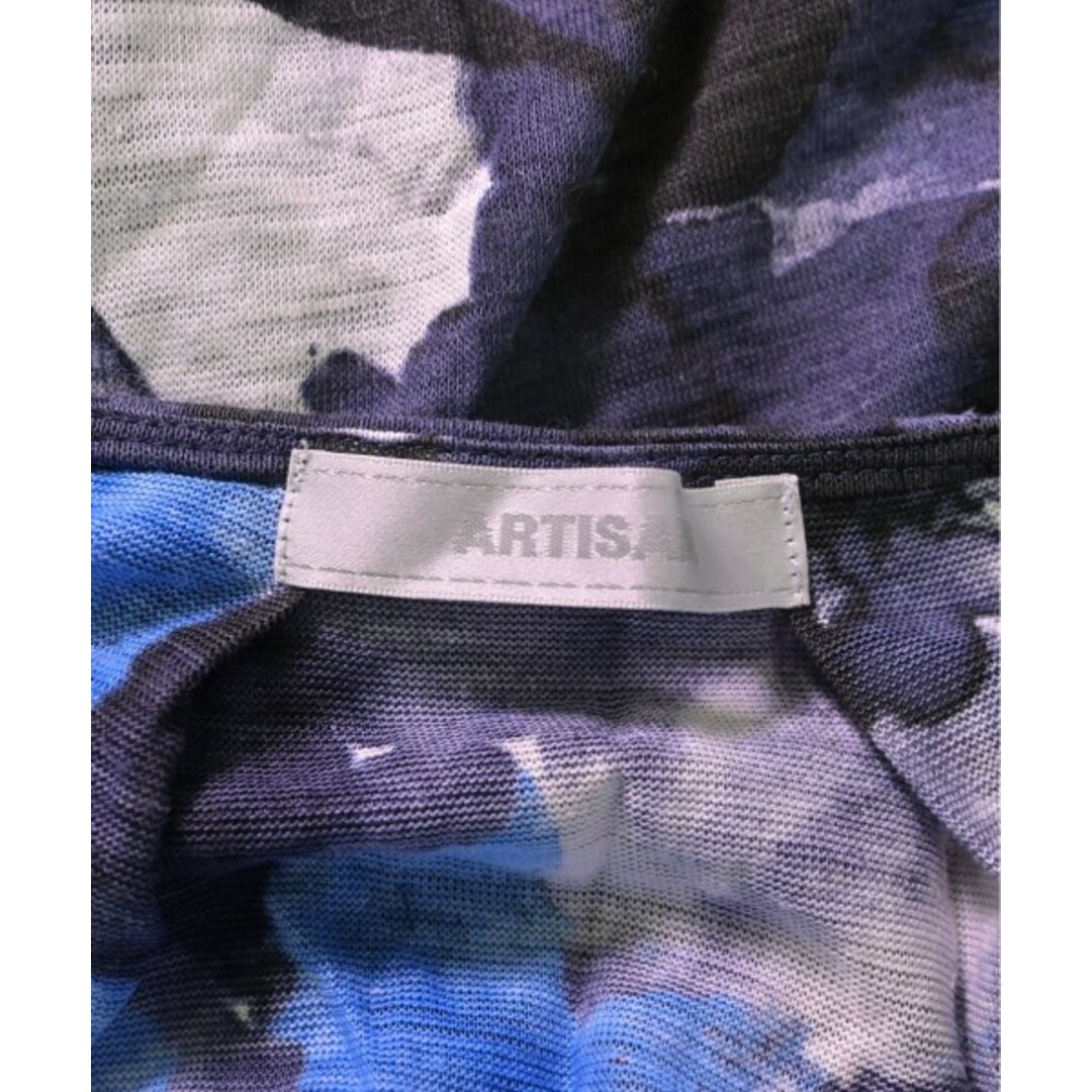 ARTISAN(アルティザン)のARTISAN ワンピース 9(M位) オフホワイトx青x紺等(総柄) 【古着】【中古】 レディースのワンピース(ひざ丈ワンピース)の商品写真