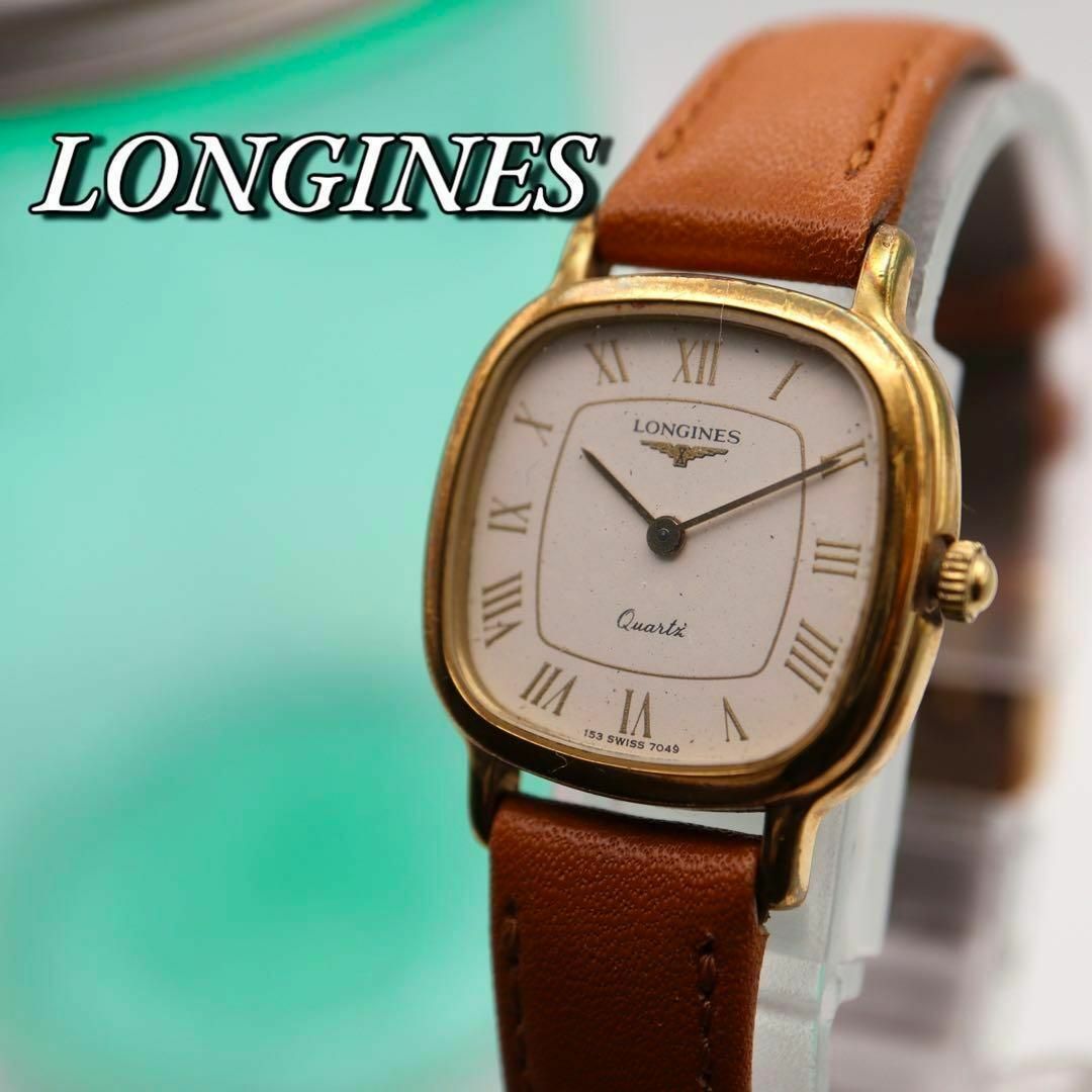 LONGINES(ロンジン)のLONGINES ゴールド スクエア クォーツ レディース腕時計 541 レディースのファッション小物(腕時計)の商品写真