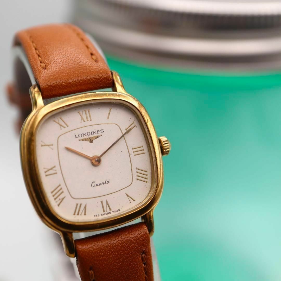 LONGINES(ロンジン)のLONGINES ゴールド スクエア クォーツ レディース腕時計 541 レディースのファッション小物(腕時計)の商品写真