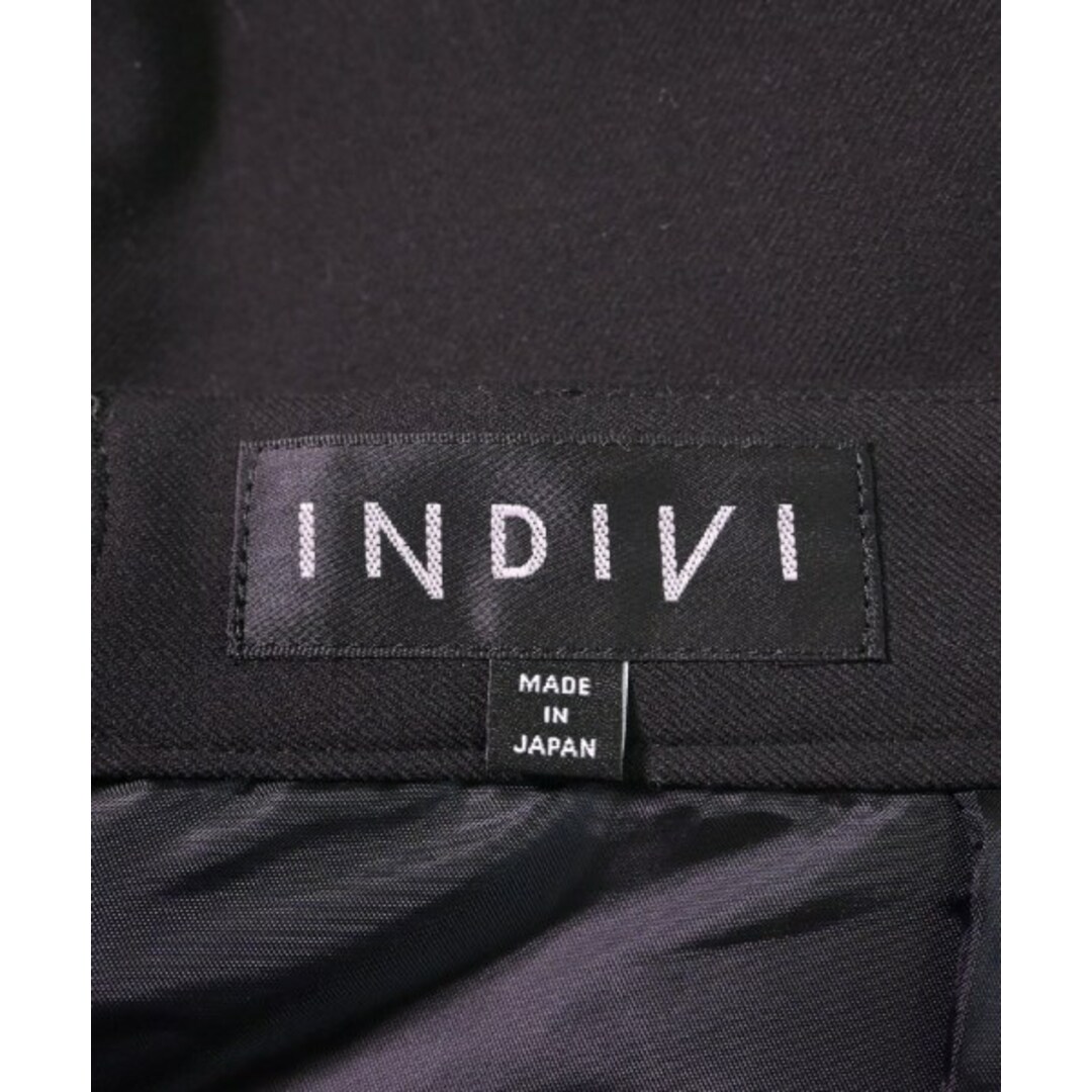 INDIVI(インディヴィ)のINDIVI インディヴィ ひざ丈スカート 13(XL位) 黒 【古着】【中古】 レディースのスカート(ひざ丈スカート)の商品写真