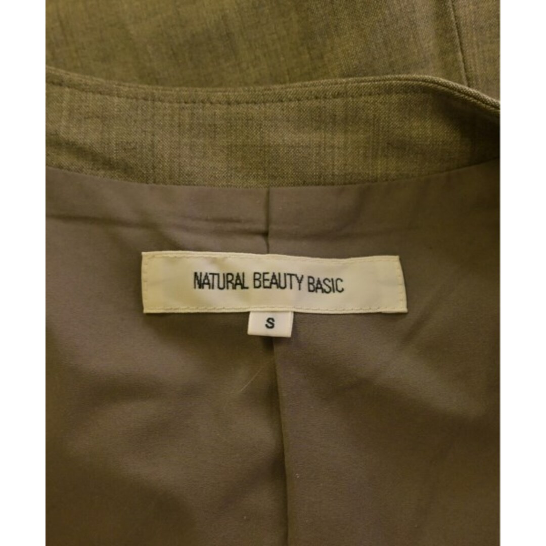 NATURAL BEAUTY BASIC(ナチュラルビューティーベーシック)のNATURAL BEAUTY BASIC ノーカラージャケット S 【古着】【中古】 レディースのジャケット/アウター(ノーカラージャケット)の商品写真