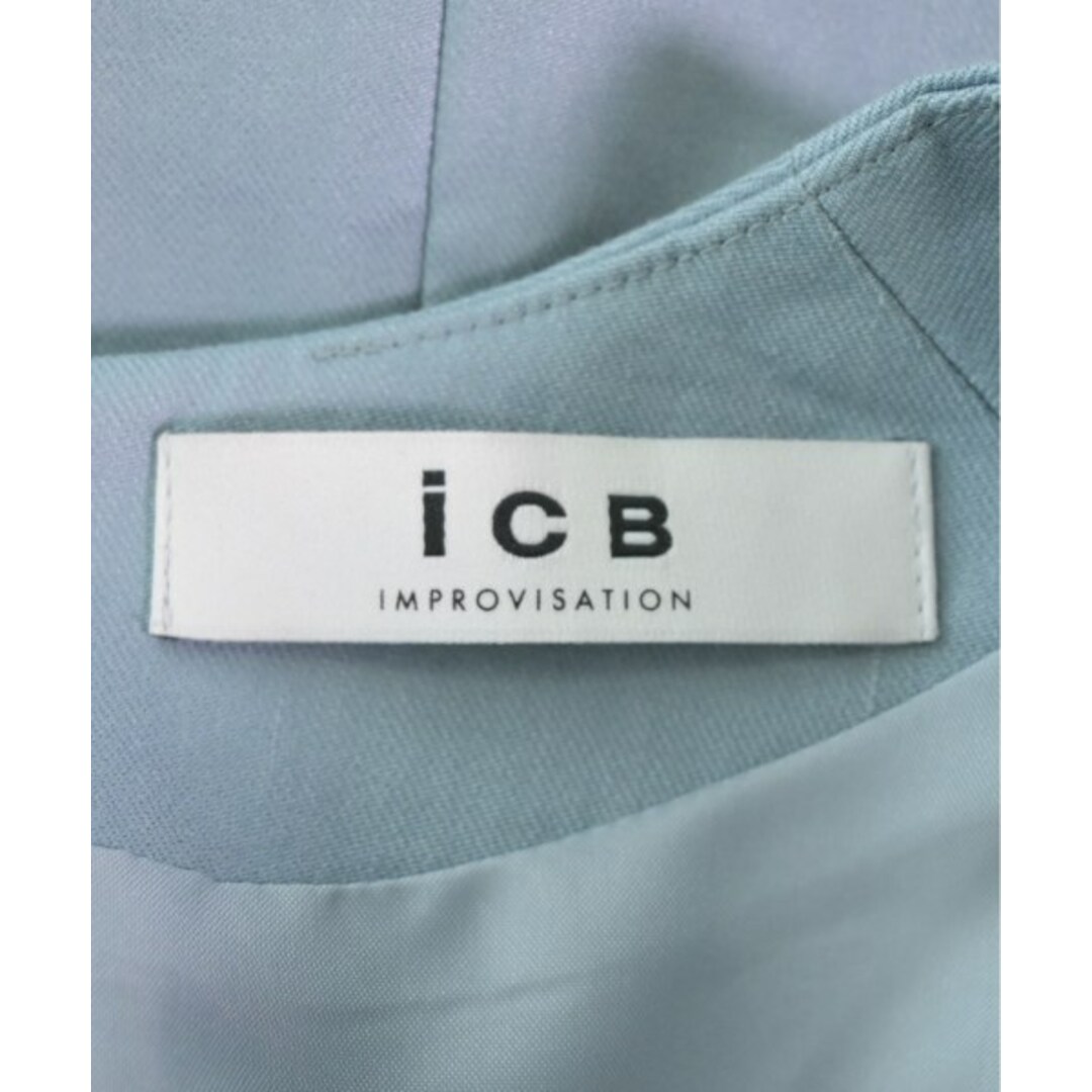 ICB(アイシービー)のI C B アイシービー ワンピース 4(XL位) 水色 【古着】【中古】 レディースのワンピース(ひざ丈ワンピース)の商品写真