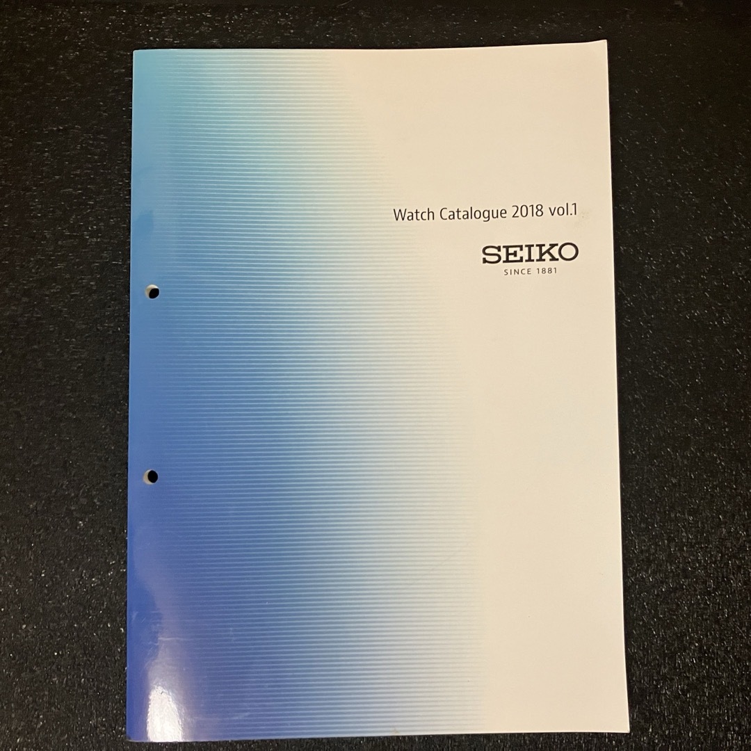 SEIKO(セイコー)の非売品　セイコー ウォッチ カタログ　SEIKO 2018 vol.1 販売店用 メンズの時計(その他)の商品写真