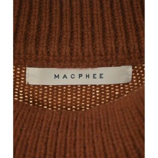 マカフィー(MACPHEE)のMACPHEE マカフィー ニット・セーター S 茶 【古着】【中古】(ニット/セーター)