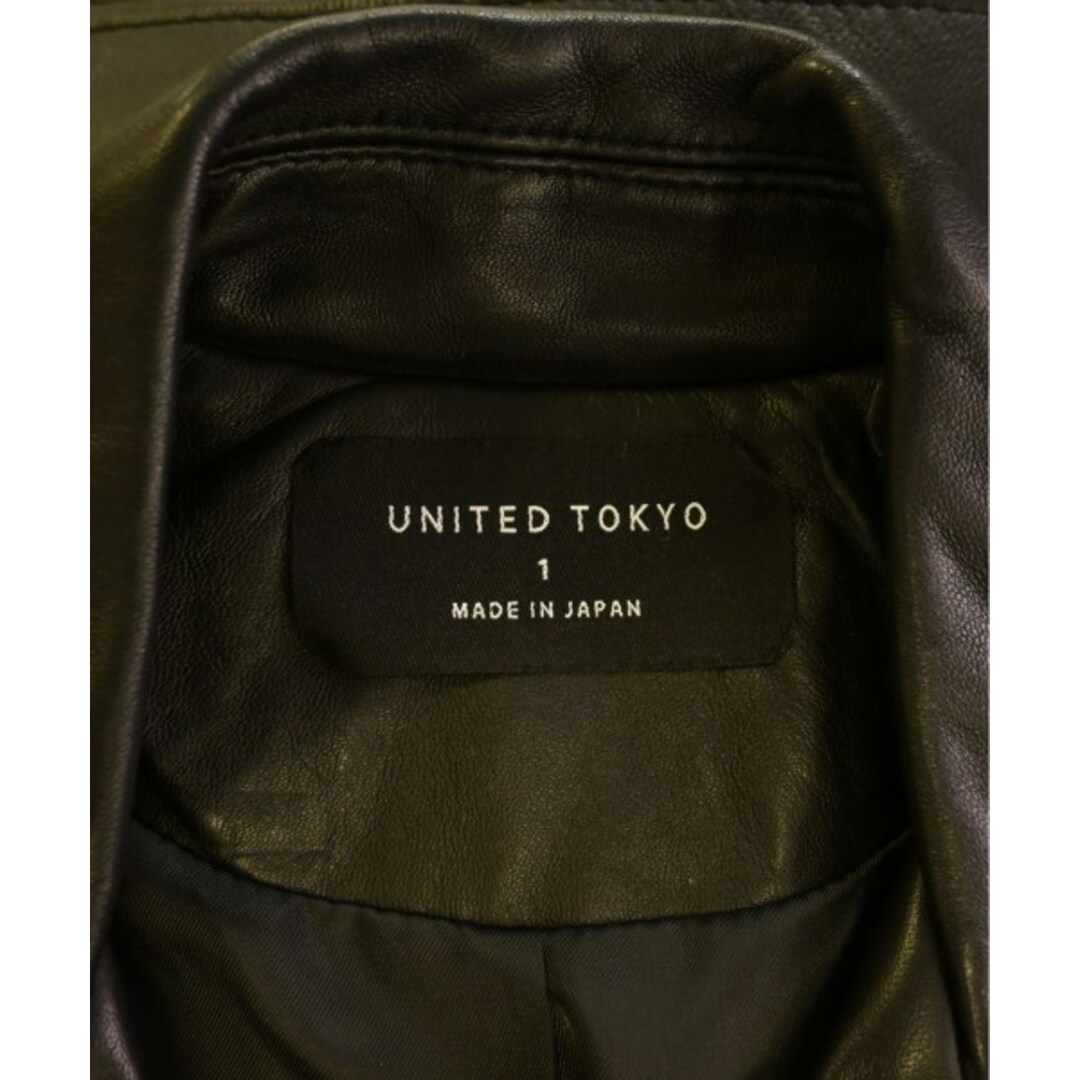 UNITED TOKYO(ユナイテッドトウキョウ)のUNITED TOKYO ユナイテッドトウキョウ ライダース 1(S位) 黒 【古着】【中古】 レディースのジャケット/アウター(ライダースジャケット)の商品写真