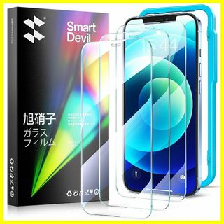 【特価商品】SmartDevil 3枚入り iPhone12 ガラスフィルム i(その他)