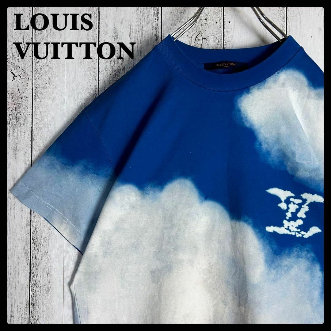 LOUIS VUITTON(ルイヴィトン)の【人気デザイン】ルイヴィトン☆クラウドロゴ プリント Tシャツ 入手困難 メンズのトップス(Tシャツ/カットソー(半袖/袖なし))の商品写真