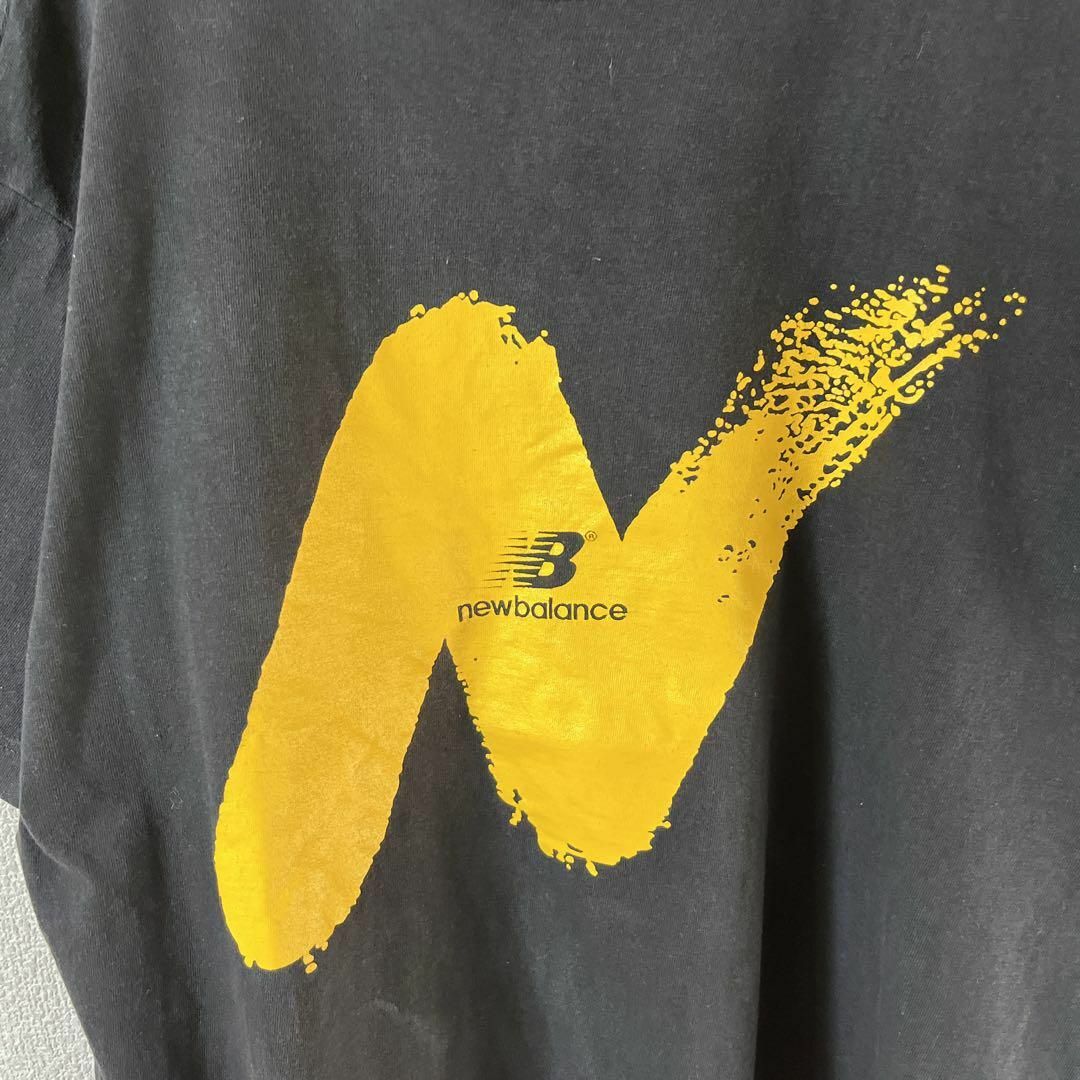 New Balance(ニューバランス)のV3 ニューバランス　tシャツ 半袖　プリントロゴ　黒　Mメンズ　ゆったり メンズのトップス(Tシャツ/カットソー(半袖/袖なし))の商品写真