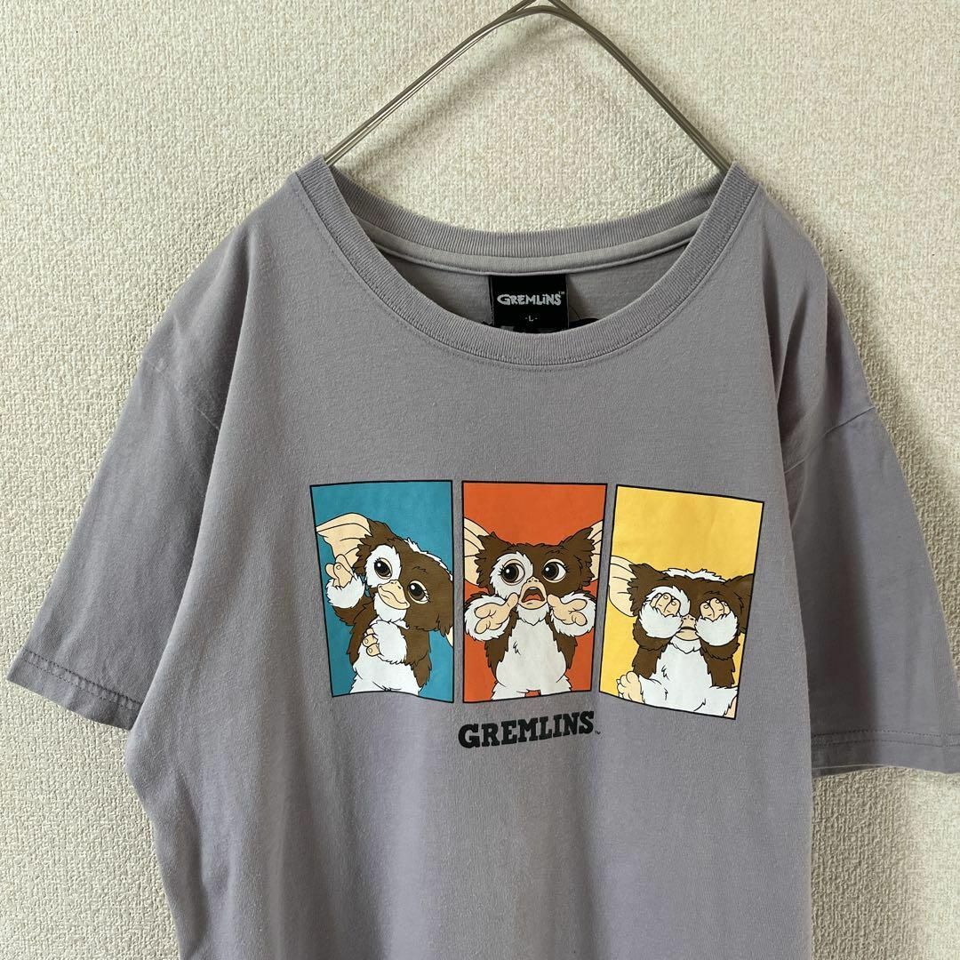 V3 グレムリン　tシャツ 半袖　背面刺繍　映画　Ｌレディース　紫系？ レディースのトップス(Tシャツ(半袖/袖なし))の商品写真