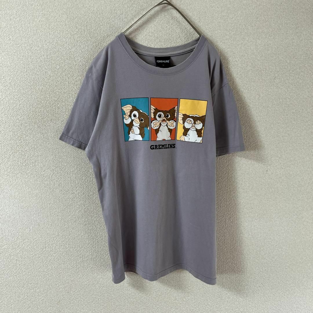 V3 グレムリン　tシャツ 半袖　背面刺繍　映画　Ｌレディース　紫系？ レディースのトップス(Tシャツ(半袖/袖なし))の商品写真