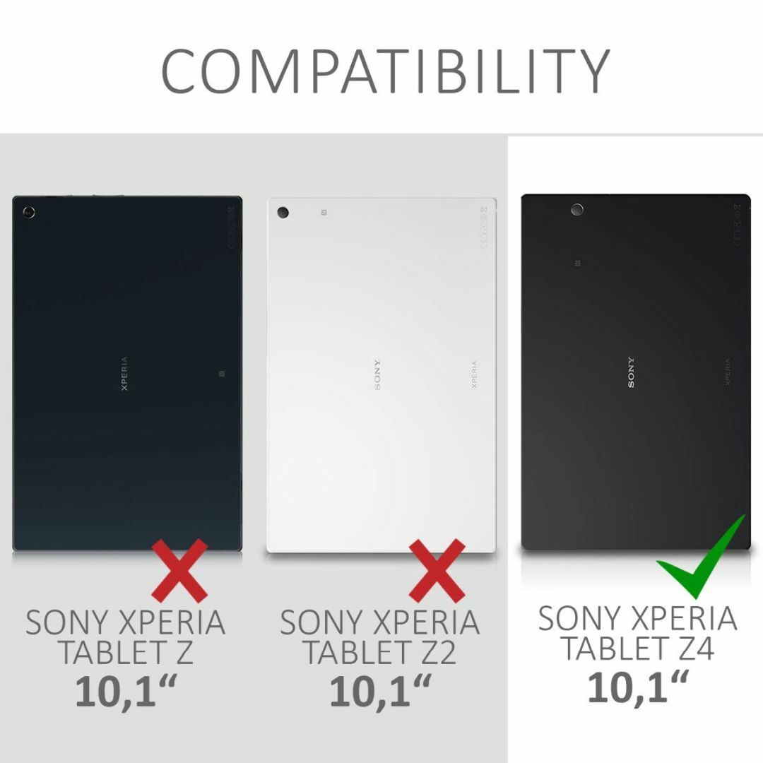 【色:透明】kwmobile タブレットケース 対応: Sony Xperia  スマホ/家電/カメラのPC/タブレット(タブレット)の商品写真