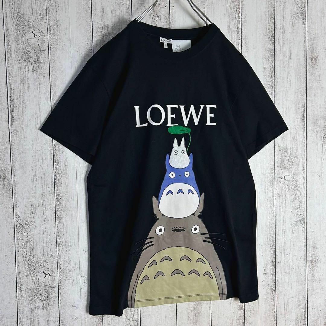 LOEWE(ロエベ)の【人気Lサイズ】ロエベ×ジブリコラボ☆ビッグロゴTシャツ となりのトトロ メンズのトップス(Tシャツ/カットソー(半袖/袖なし))の商品写真