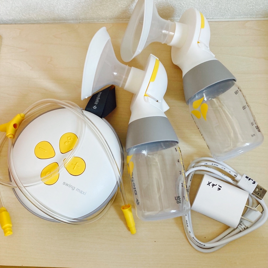 medela(メデラ)のメデラ 電動搾乳機 ダブルポンプ　スイングマキシ キッズ/ベビー/マタニティの授乳/お食事用品(その他)の商品写真