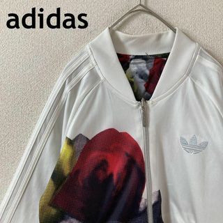 アディダス(adidas)のM3 アディダス　リバーシブル　ジャージ　花柄　フリーサイズ　Sレディース程度(その他)