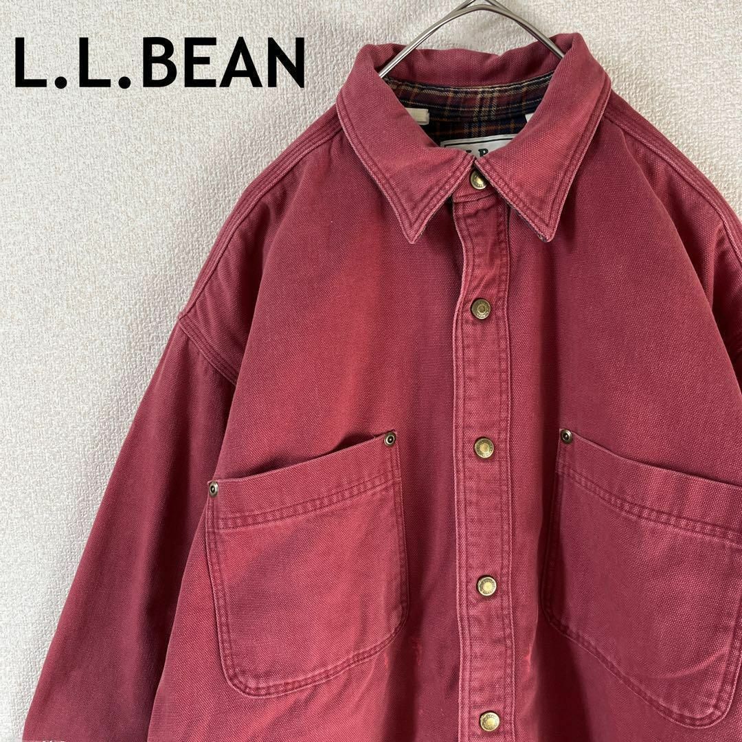 L.L.Bean(エルエルビーン)のL2L.L.BEAN ヘビーシャツジャケット　USA製　ゆったり　Sメンズ メンズのジャケット/アウター(その他)の商品写真