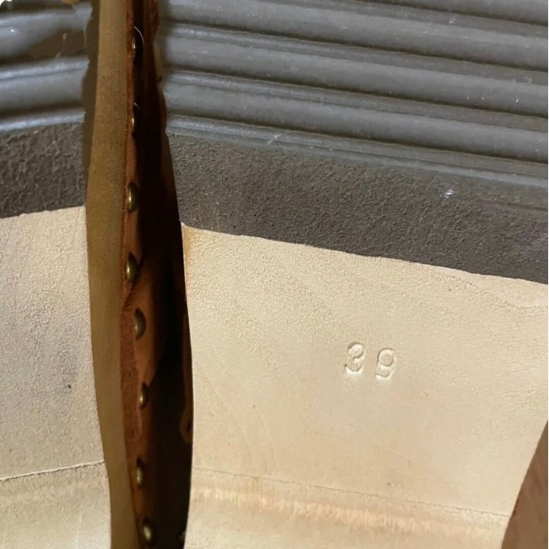 jejia(ジェジア)のjejia サンダル ブラウン キャメル スェード サイズ 39 【新品】 レディースの靴/シューズ(サンダル)の商品写真
