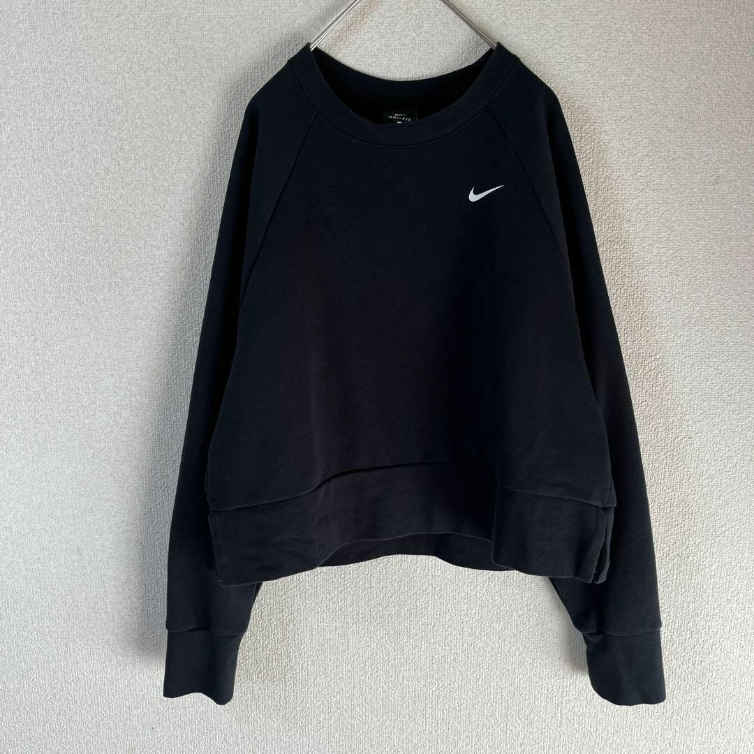 NIKE(ナイキ)のP2 NIKE スウェット　トレーナー　7分丈　ヘソだしトップス　Mレディース レディースのトップス(トレーナー/スウェット)の商品写真