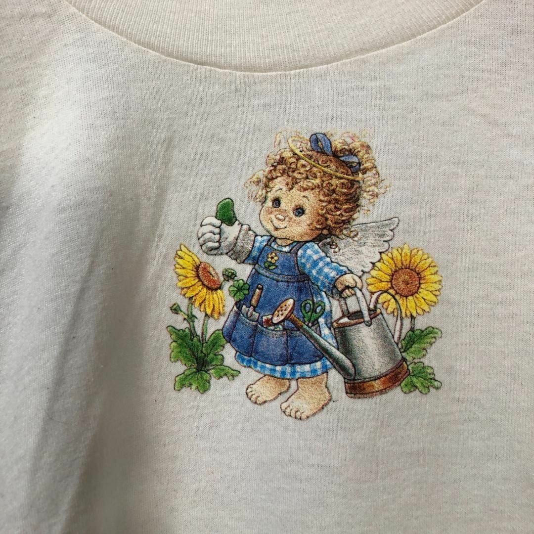 FRUIT OF THE LOOM(フルーツオブザルーム)のレア 天使 女の子 ひまわり みずやり オールド Tシャツ メンズのトップス(Tシャツ/カットソー(半袖/袖なし))の商品写真