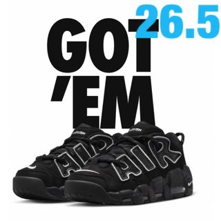 ナイキ(NIKE)のAMBUSH × Nike Air More Uptempo Low Black(スニーカー)